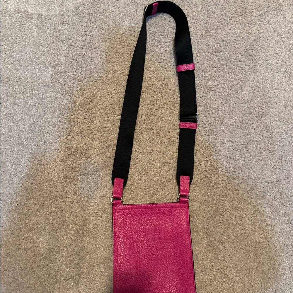 Mulberry Pink Crossbody Bag with Black Strap - Picture 2 of 8